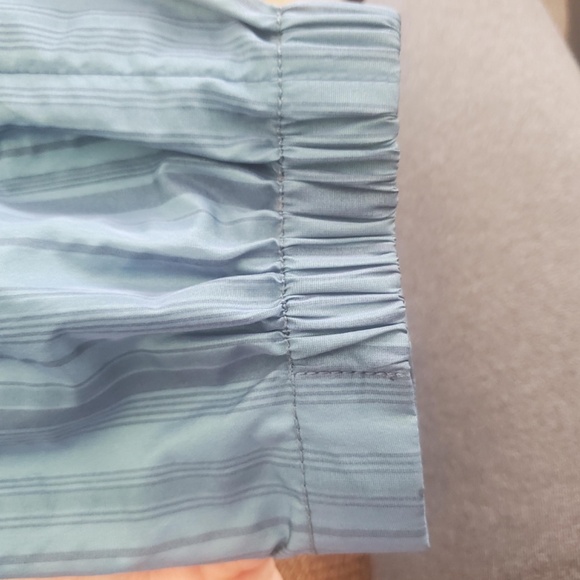 HILTON HOLLIS BLUE STRIPED LS ZIPPERED SHACKET/JACKET - SIZE 4 - Picture 8 of 8